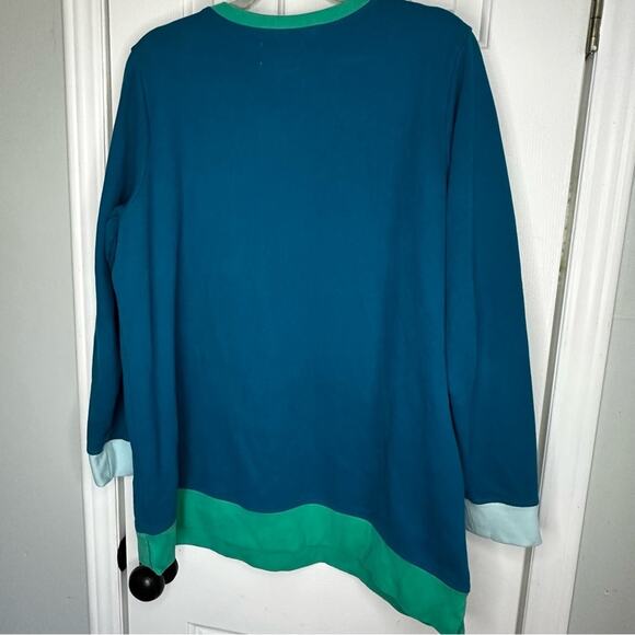 Vintage Lands End Womens Serious Sweats Sweatshirt Top Sz 1X 16 18W - Picture 8 of 12